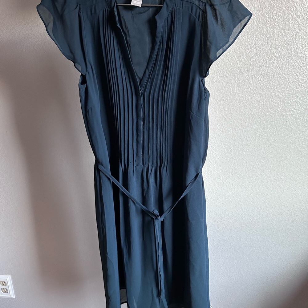 H&M Dark Blue Midi Dress